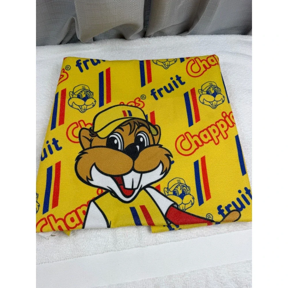 Vintage Chappies Fruit Bubblegum Beach Towel Yellow Mascot Logo South Africa